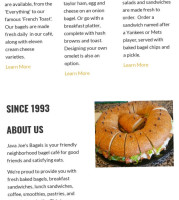 Java Joe's Bagels food