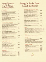 Pampy's Cuban Bakery menu