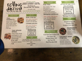 Rolling Thai menu