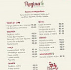 Regina menu