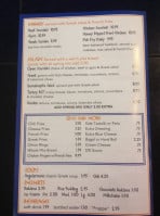 Vasilis Express menu