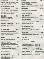 The George Street Diner menu