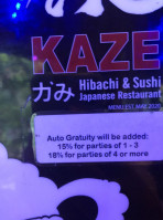 Kaze Hibachi And Sushi food