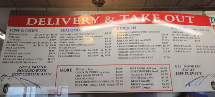Jeff Purvey's Fish & Chips menu