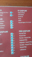 Uysal Pide Kebap Salonu menu