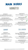 Za'atar Café Restaurang menu
