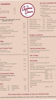Avenue Diner menu
