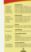Pizzeria Mallorca menu