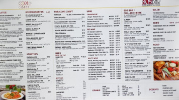 The Copa Cubana menu