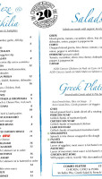 Taso's Greek Taverna menu