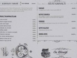 Gezi Pastanesi menu
