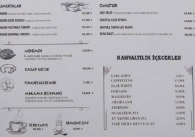 Gezi Pastanesi menu