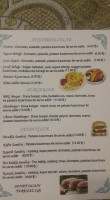 Turkuaz Cafe menu