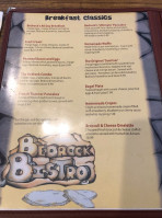 The Bedrock Bistro Inc menu