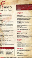 Il Fuoco Pizza menu