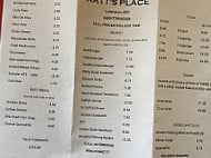 Katt’s Place menu