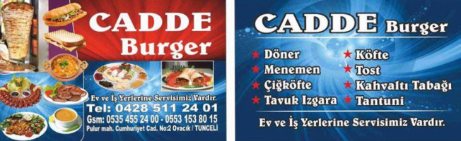 Cadde Burger food