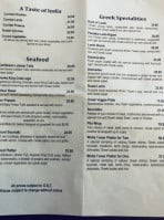 White Tower Pizza Steak House menu