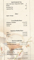 Sushi Wara menu