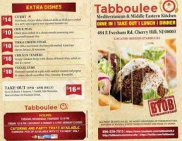 Tabboulee-gyro Falafel Bistro menu