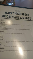 Marks Caribbean Kitchen And Seafood menu