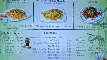 Saigon Noodles menu