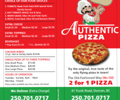 Authentic Pizza N V M food