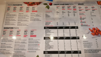 Pizza Hut menu