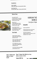 Bobba menu