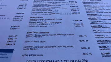 Gianpiero's Etterem menu
