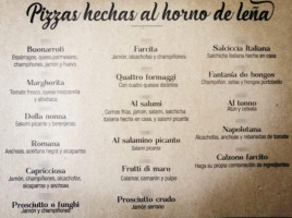 Buonarroti menu