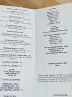 Café Sat menu