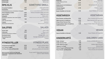 Pizolhütte menu