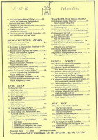 Peking Ente menu