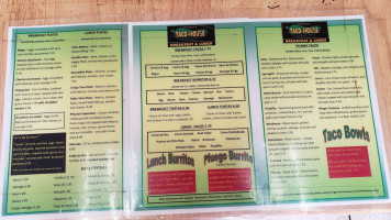 Pflugerville Taco House menu
