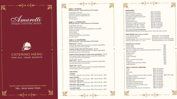 Boulangerie Pâtisserie Amaretti menu