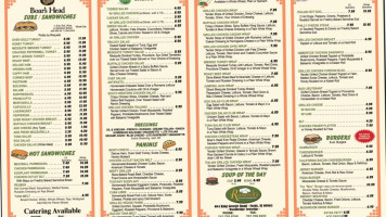 Roosevelt's American Homestyle Deli menu