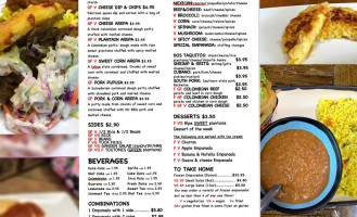 Sarah's Empanadas menu