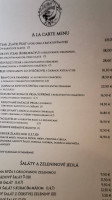 Pivnica U Zlatej Husi menu