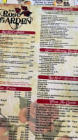 Rose Garden Family menu