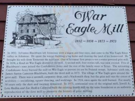 War Eagle Mill menu