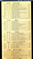 Golden China menu