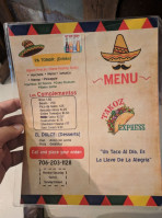 Takoz Express menu