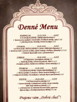 La Vita CafÉ menu