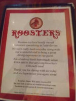 Roosters menu