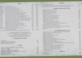 Patkó Vendéglő és Pizzéria menu