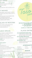 Taco Edition menu