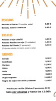 Meson La Rueda menu