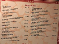 India House menu
