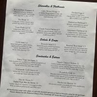 Brick River Cider menu